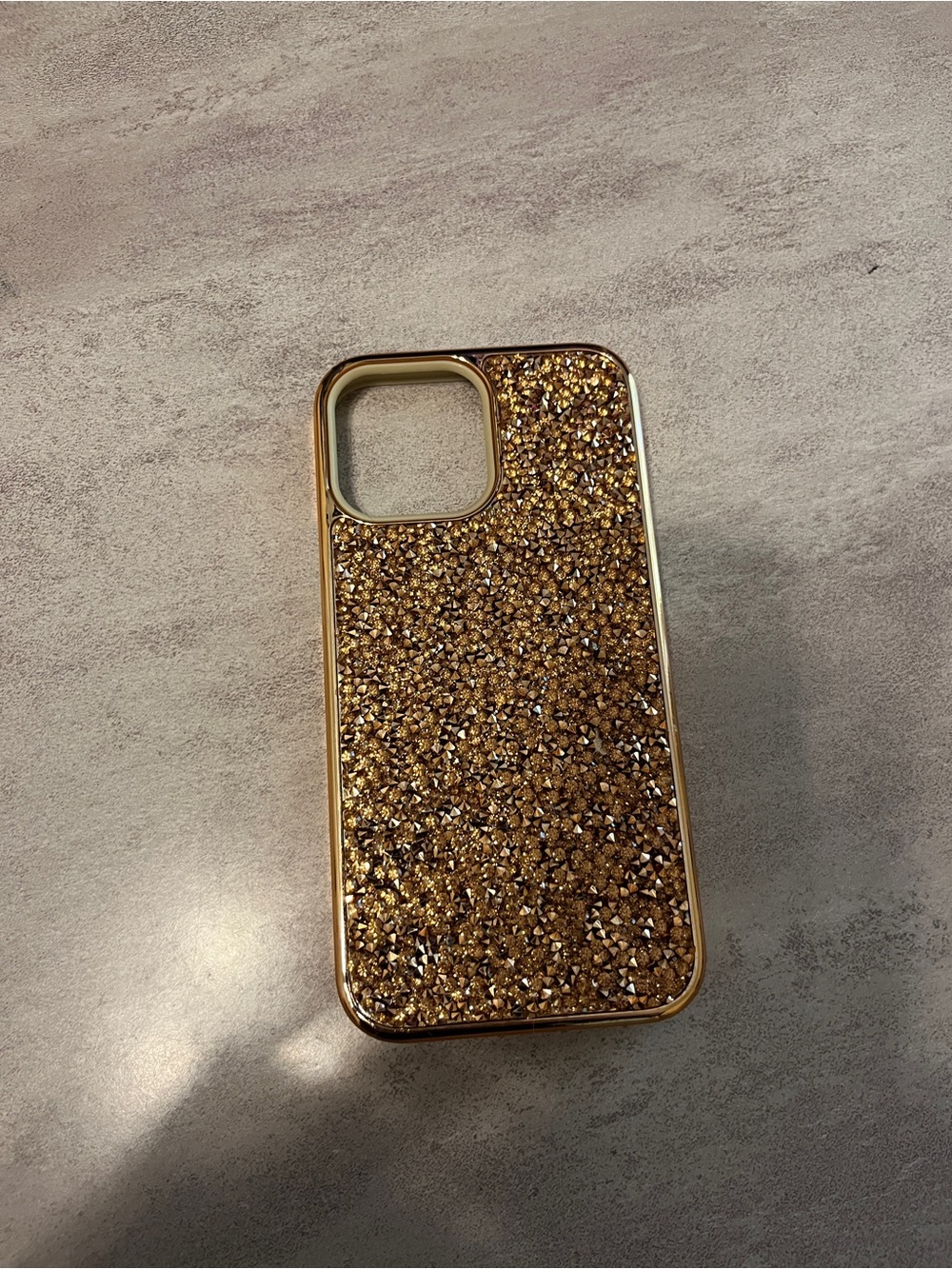 Glitter Sparkle Protective Phone Case - Gold